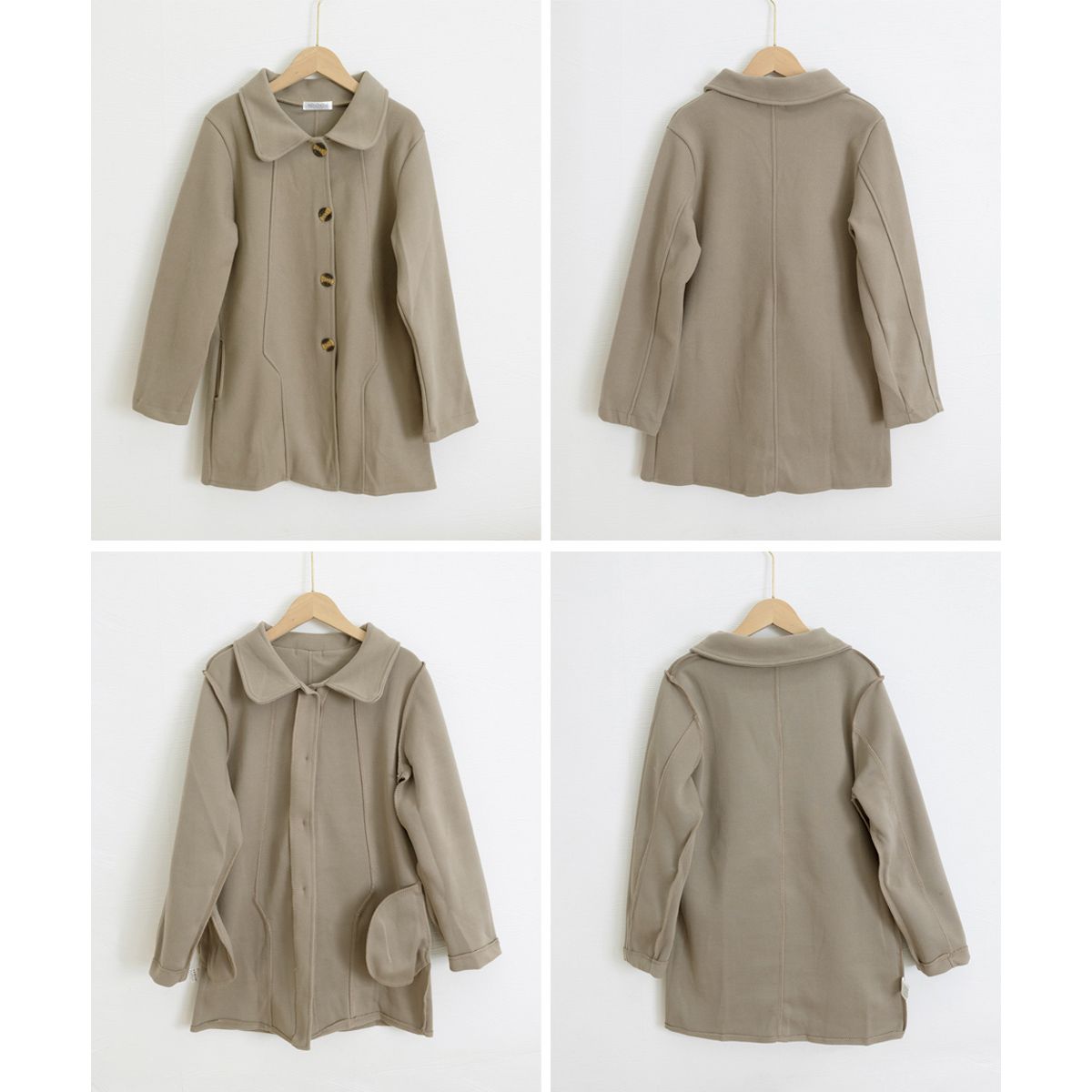 フォーマルカジュアル 通勤用テーラードジャケット 中丈コート 韓国風