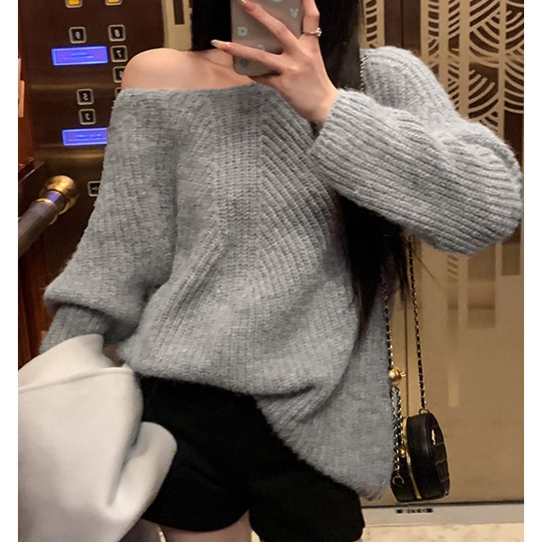 フォーマルカジュアル 参観日リボン結びニットプルオーバー