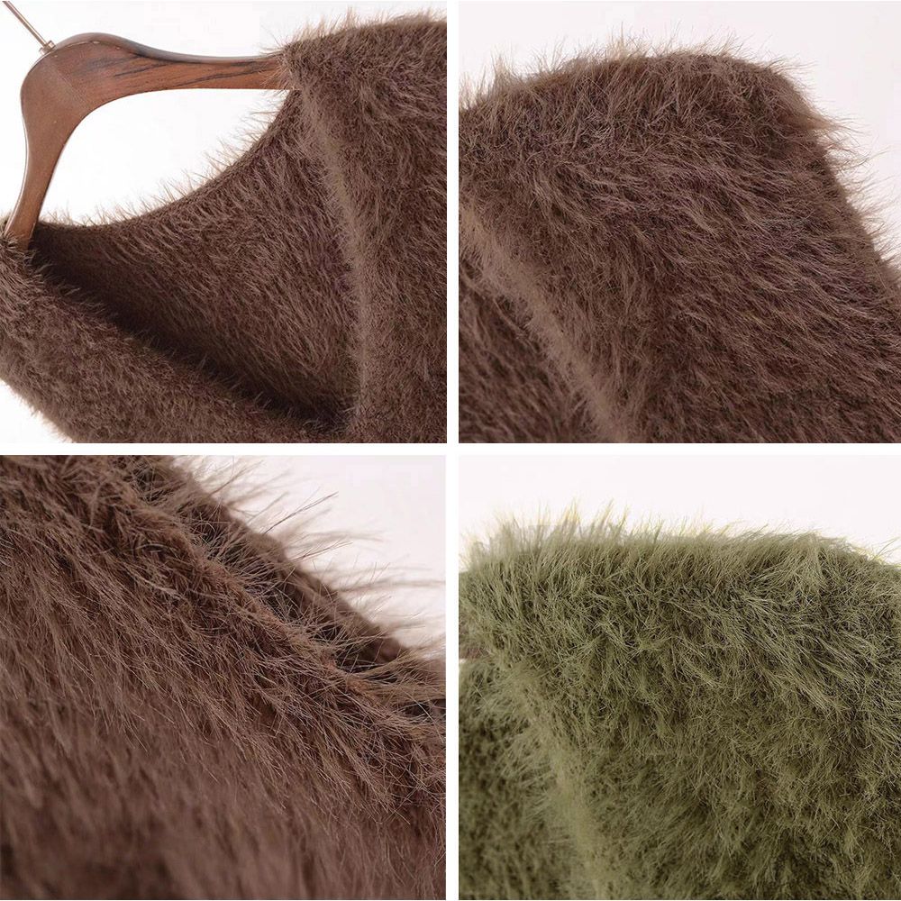 フォーマルカジュアル 参観日対応ふわふわ起毛ベスト重ね着