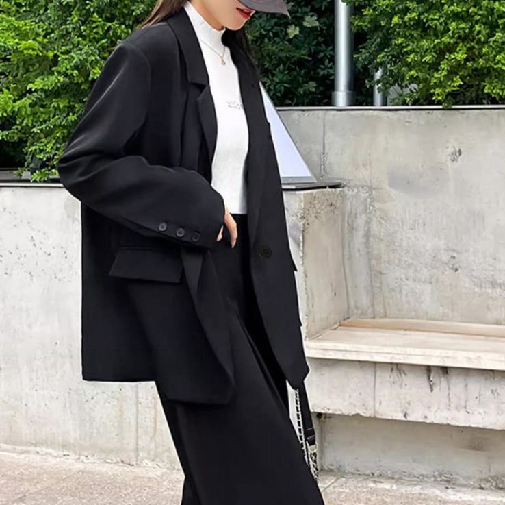 フォーマルカジュアル ゆったりテーラードジャケット 通勤レディース
