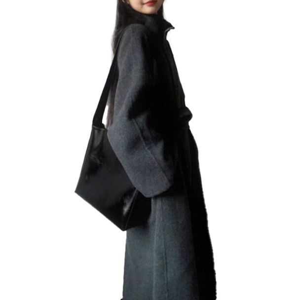 フォーマルカジュアル 通勤用ベルト付ロングコート秋冬新作レディース