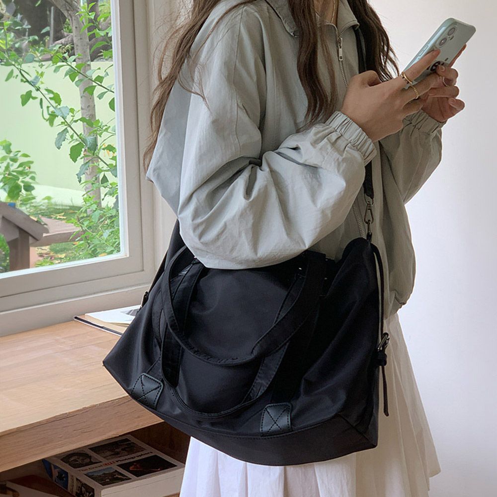 フォーマルカジュアル 参観日対応大容量二通り鞄軽量斜め掛けトート