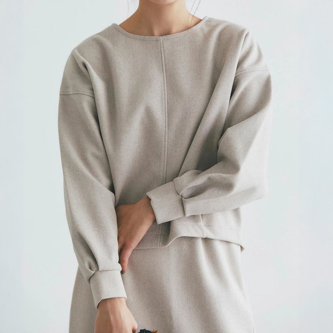 フォーマルカジュアル 参観日対応セットアップ 秋冬新作 きれいめ大人カジュアル 体型カバー