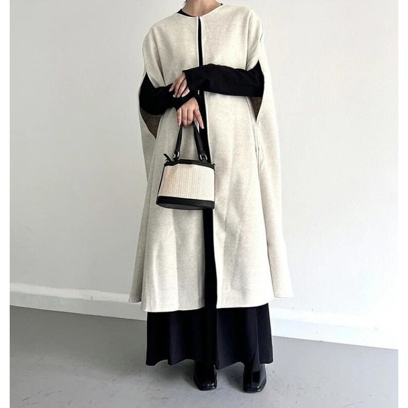 フォーマルカジュアル 参観日対応ロングベスト 羽織りコート 秋冬レディース