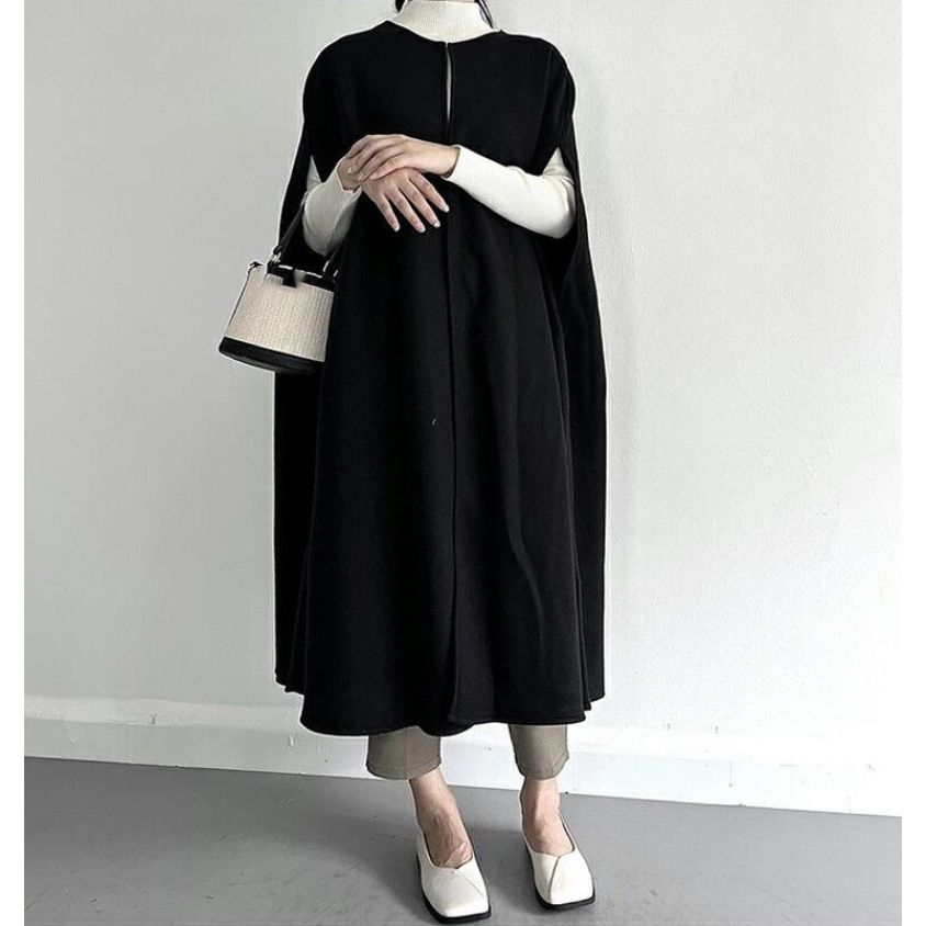 フォーマルカジュアル 参観日対応ロングベスト 羽織りコート 秋冬レディース