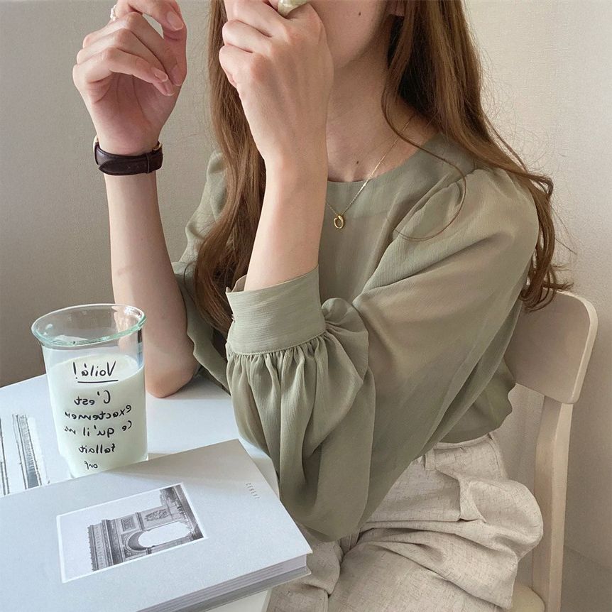 フォーマルカジュアル 謝恩会対応シアーブラウス ふんわり袖 透け感 上品レディース