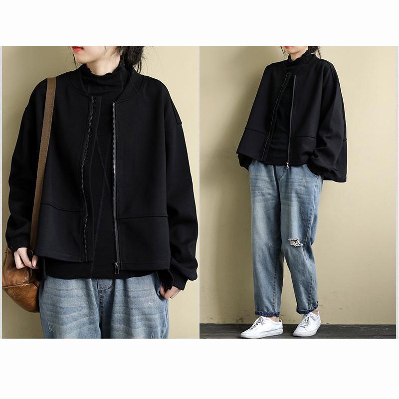 フォーマルカジュアル 参観日対応 軽量ノーカラー上着 長袖秋冬新作