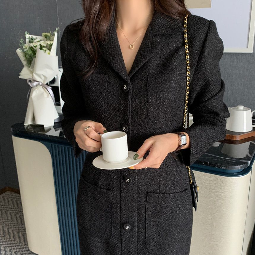 フォーマルカジュアル 卒業式対応 韓国風テーラードジャケット ハイウエストスカート セットアップ