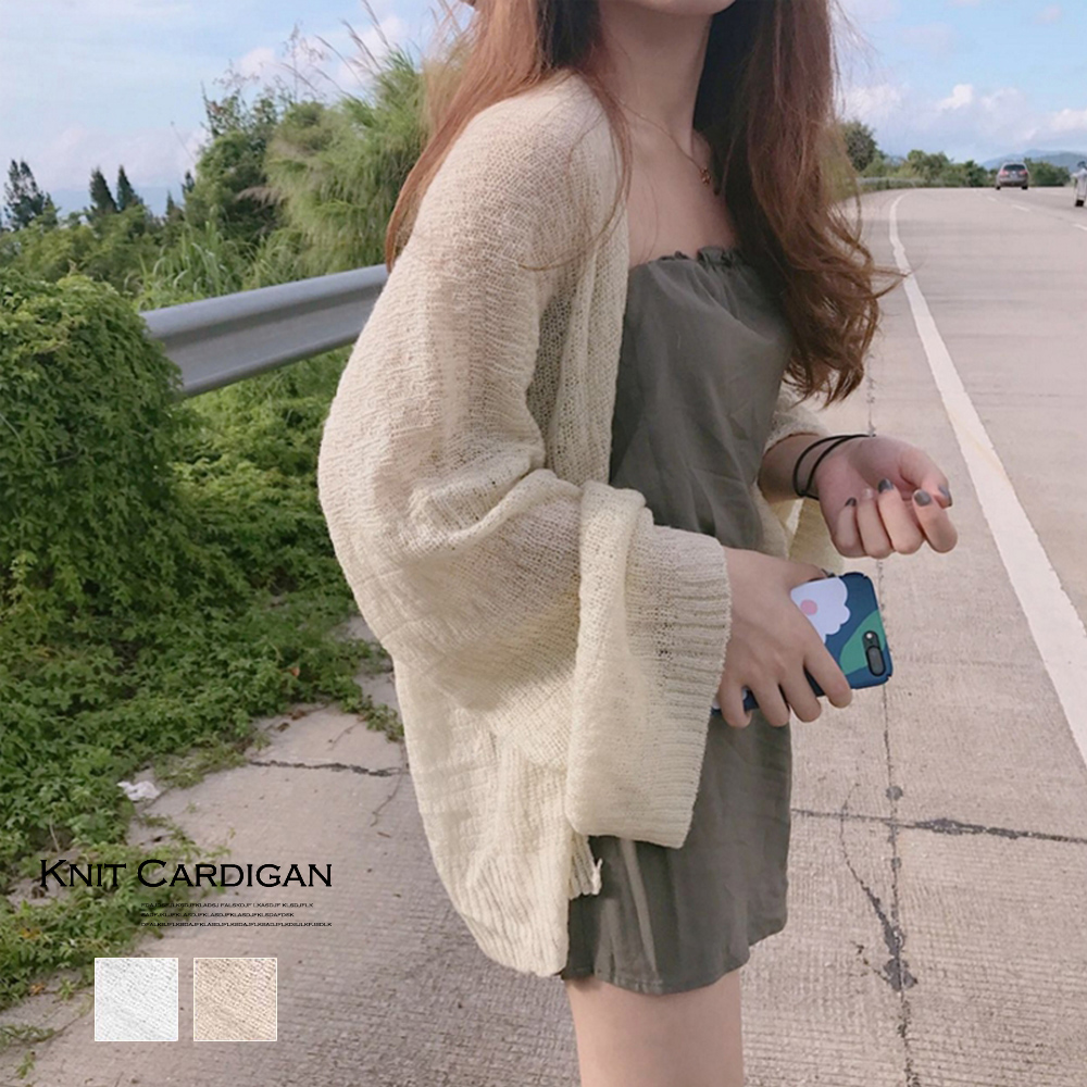 フォーマルカジュアル 参観日 薄手カーディガン 涼やか前開き 夏羽織