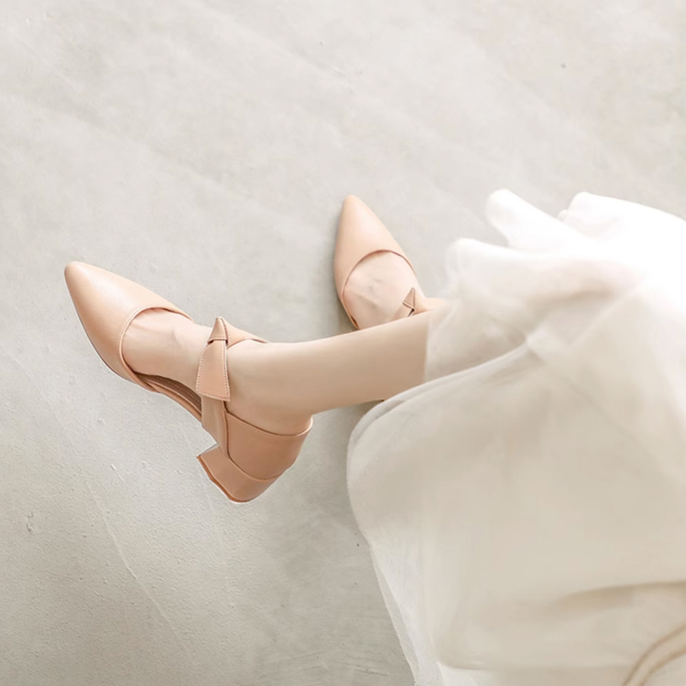 フォーマルカジュアル 入学式対応 痛くない リボン付き太ヒール靴