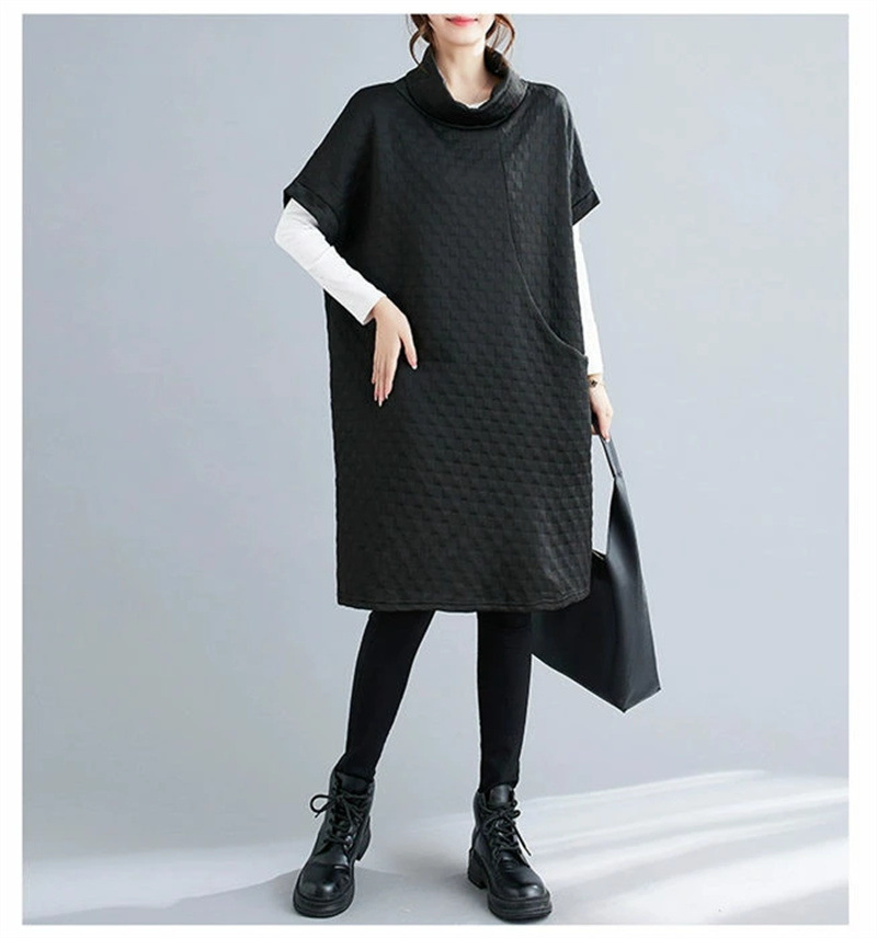 フォーマルカジュアル 参観日対応 大人きれいめワンピース 秋冬 体型カバー ゆったり