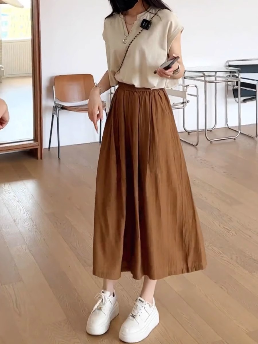 フォーマルカジュアル 優美ゆったりスカート