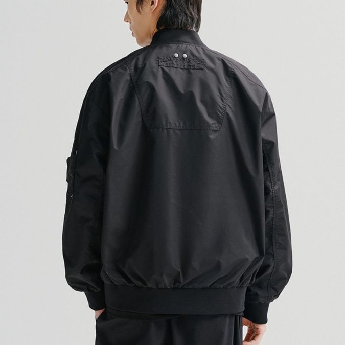 メンズ黒ファッション ジャケット アーバンシルエット