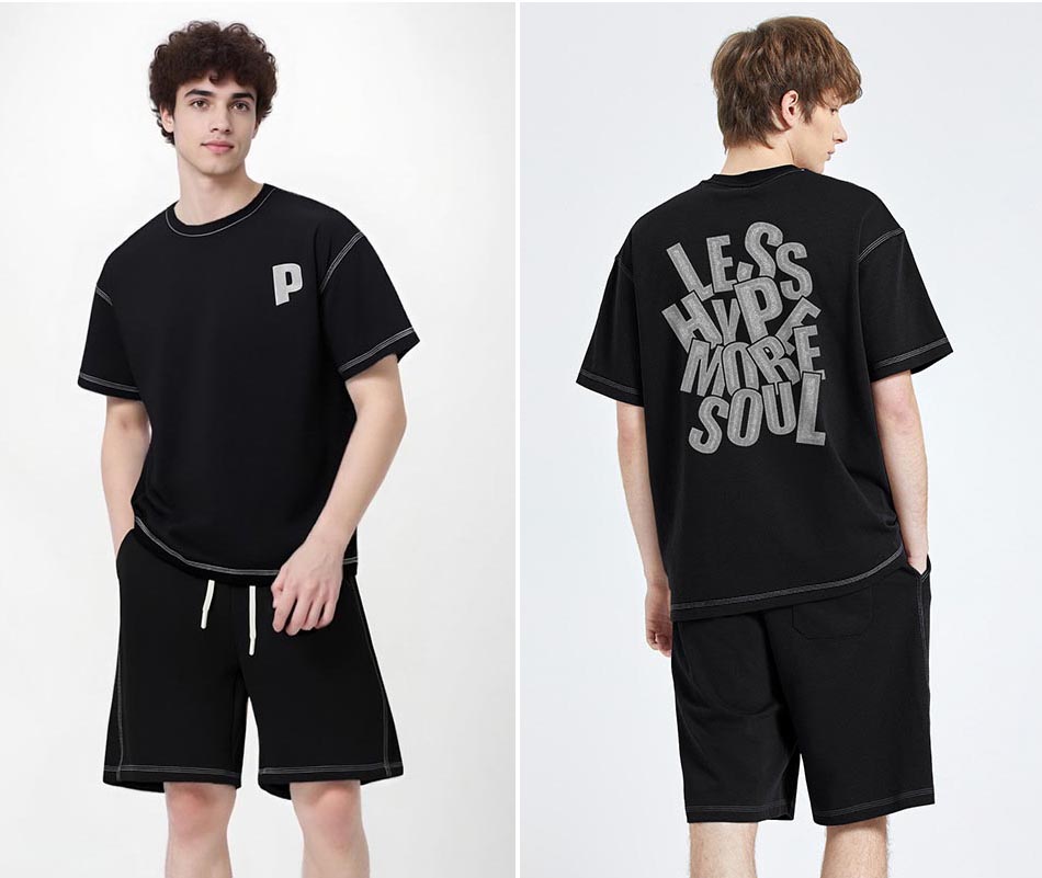 メンズ 黒 ファッション メンズ プリント半袖ティーシャツ カジュアルトップス