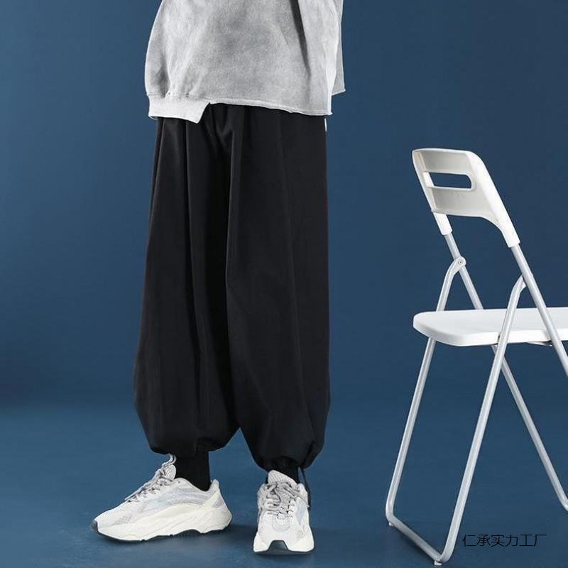 メンズ 黒 ファッション 風合いが美しい袴風バルーンパンツ