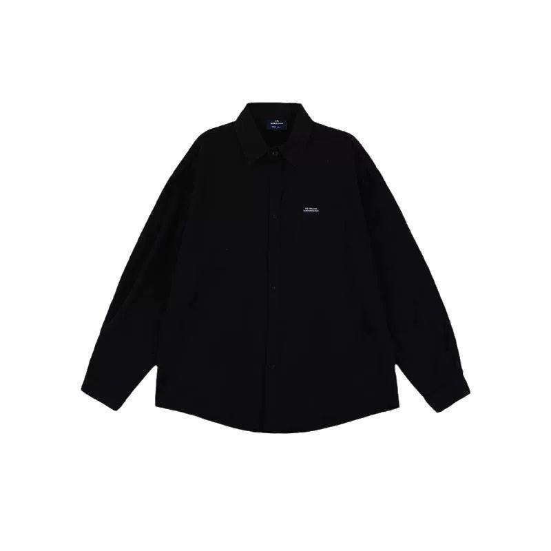 メンズ 黒 ファッション シンプル オーバーサイズシャツジャケット