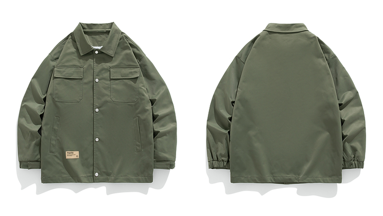 メンズ 黒 ファッション 現代工装ワークジャケット