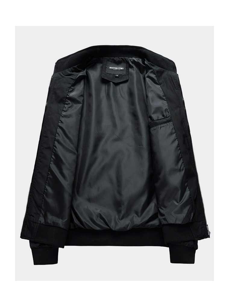 メンズ 黒 ファッション メンズ フライト ジャケット 秋 軽量 薄手 大きいサイズ