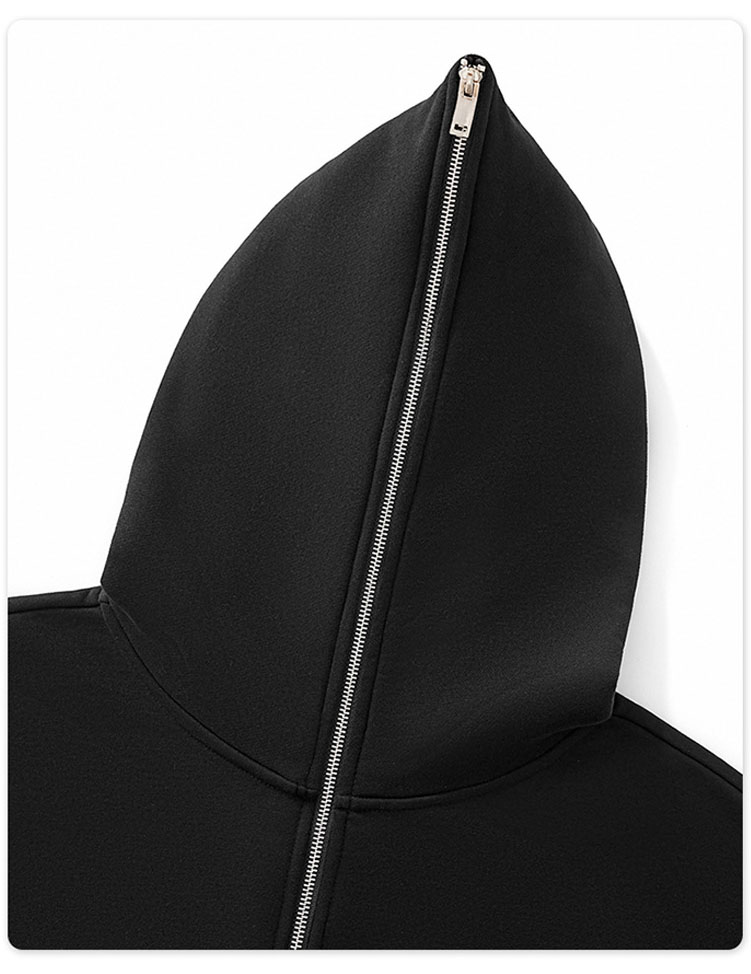 メンズ 黒 ファッション 厚手裏起毛ジップアップパーカー黒メンズ防寒