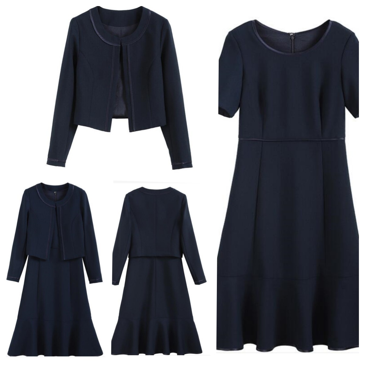 卒園式卒業式対応黒ドレス二点セット