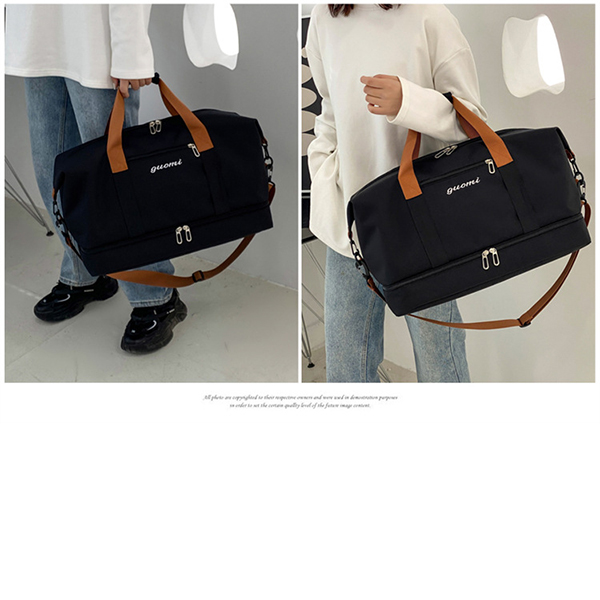 旅行バッグ 防水ボストンバッグ 靴入れ付き 大容量 旅行鞄 斜め掛け対応 男女兼用