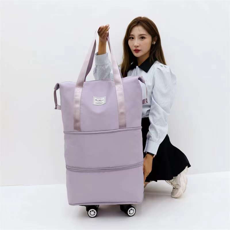 旅行バッグ 拡張式キャリーボストンバッグ