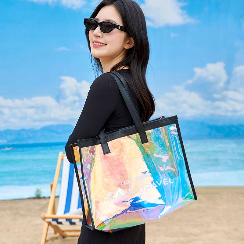 旅行バッグ 透明感きらめく夏の海辺バッグ
