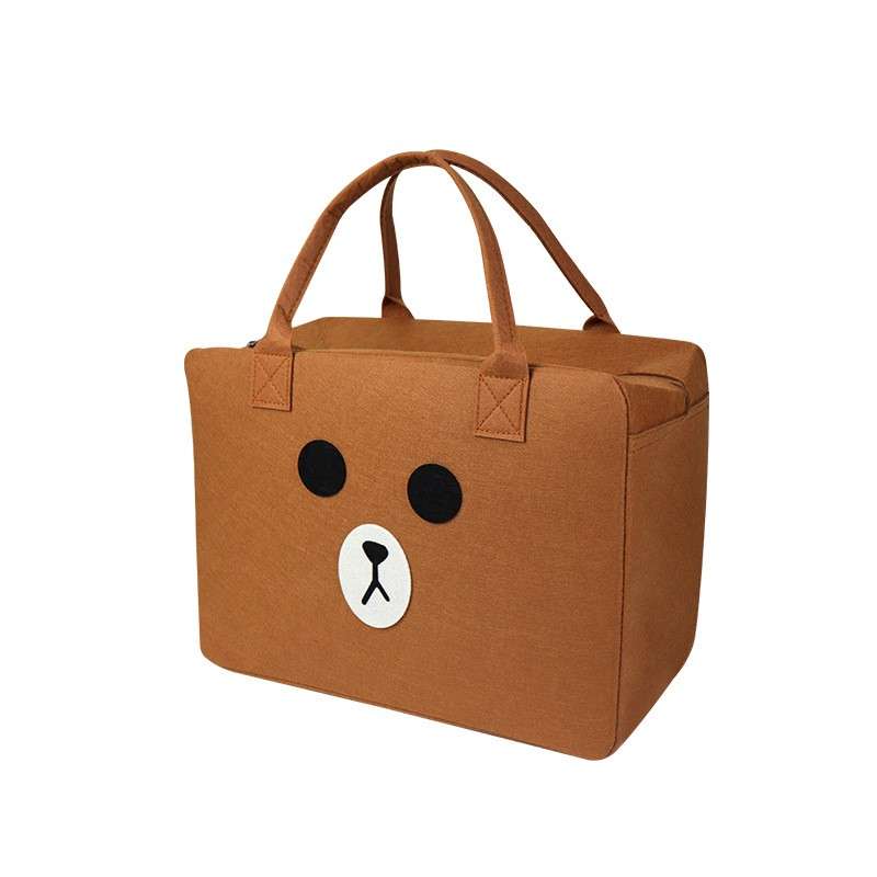 旅行バッグ 動物顔のかわいいお出かけバッグ