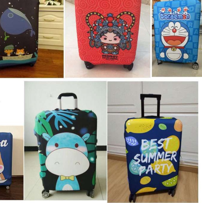 旅行バッグ  かわいいキャラクター柄スーツケースカバー