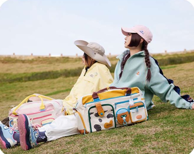 旅行バッグ 旅のお供 ウサギさんボストンバッグ