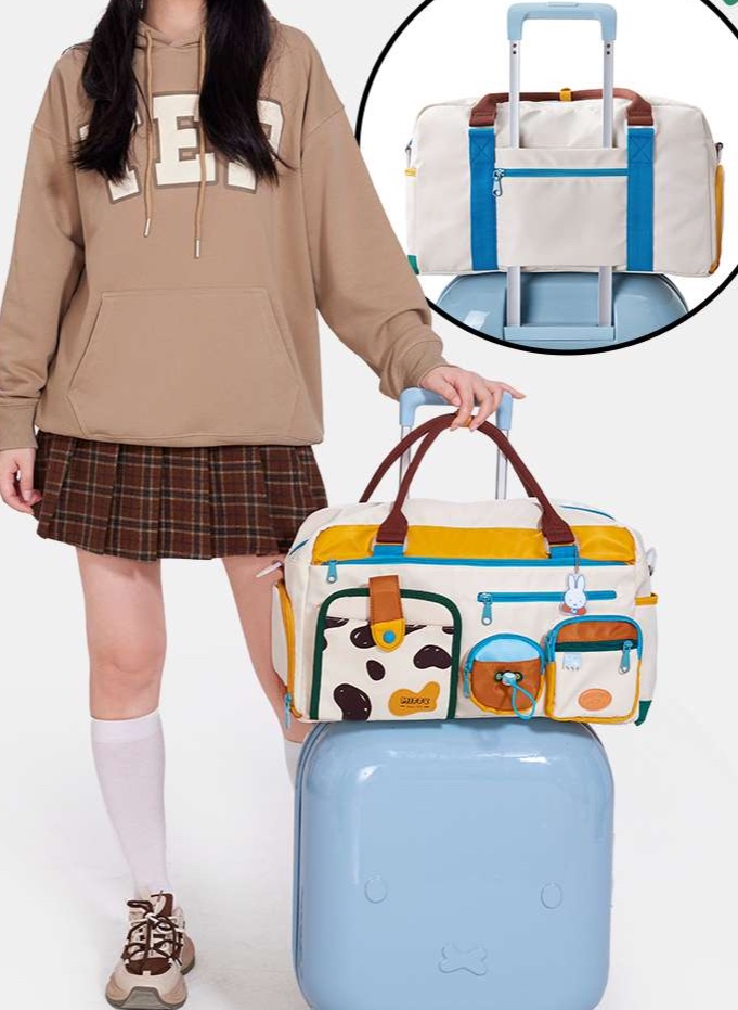 旅行バッグ 旅のお供 ウサギさんボストンバッグ