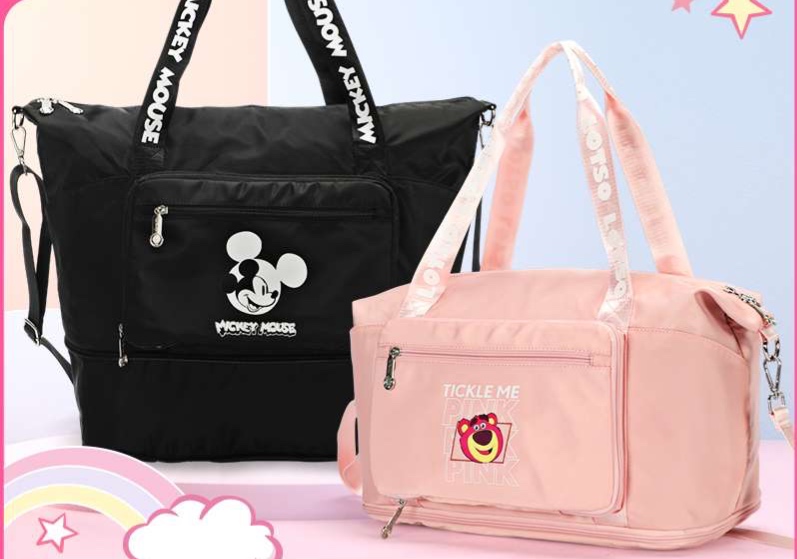 旅行バッグ ディズニーキャラクター折りたたみバッグ