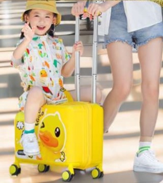 旅行バッグ 勉強応援アヒル型キャリーケース