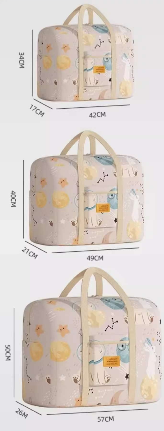 旅行バッグ 旅の友 かわいい柄のお荷物バッグ
