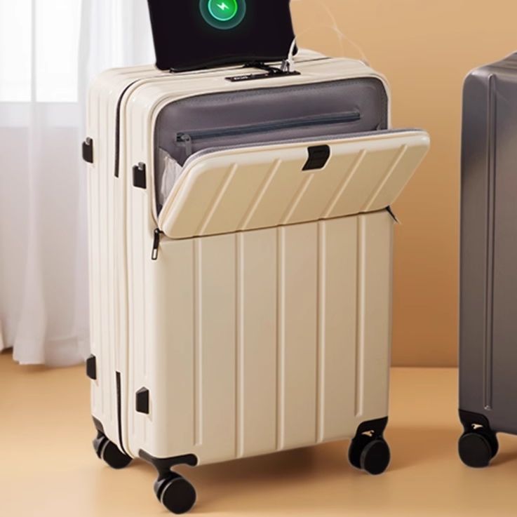 旅行バッグ 多機能前開き大容量キャリーケース
