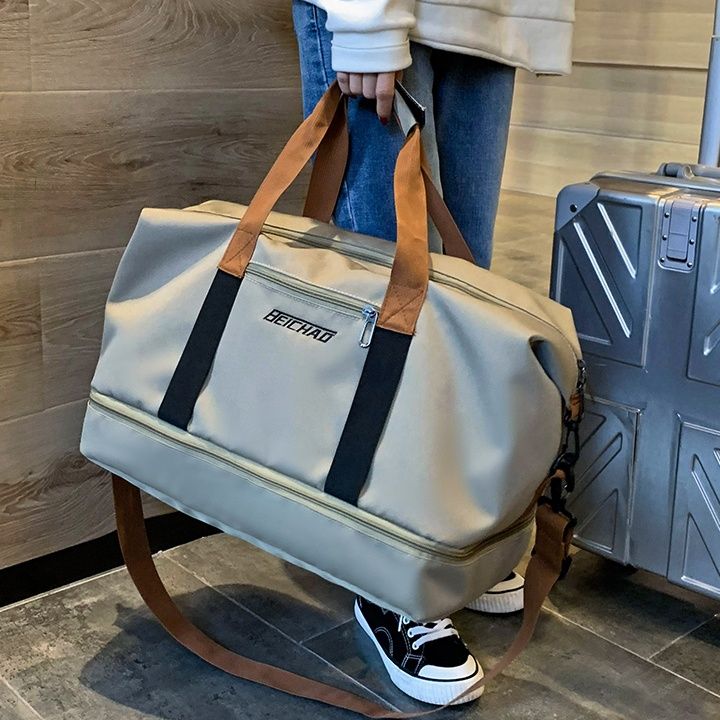 旅行バッグ 多機能収納付き大容量ボストンバッグ