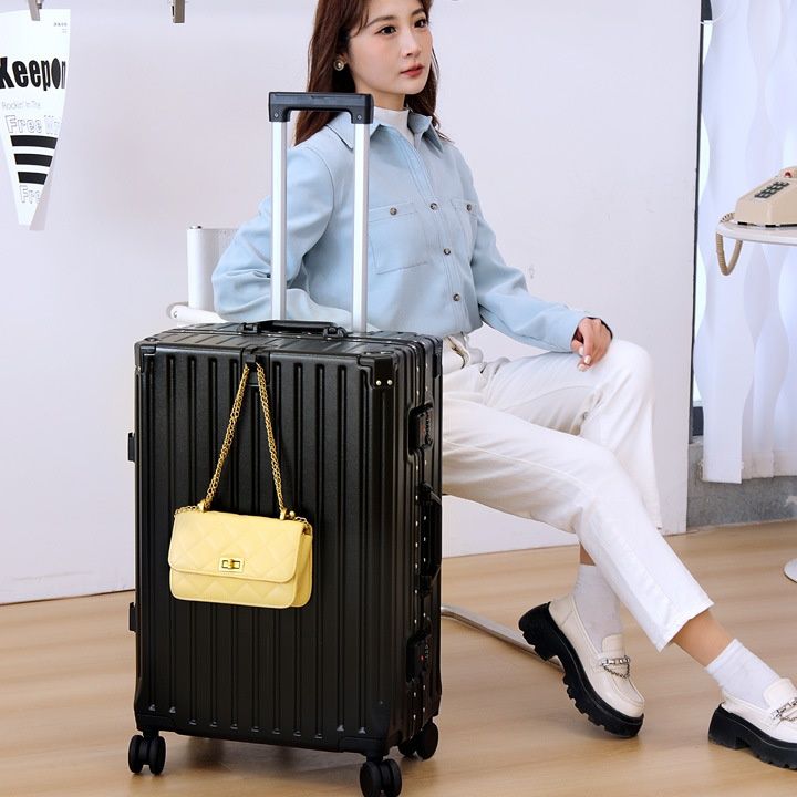 旅行バッグ 縦型溝付き多機能キャリーケース四輪走行