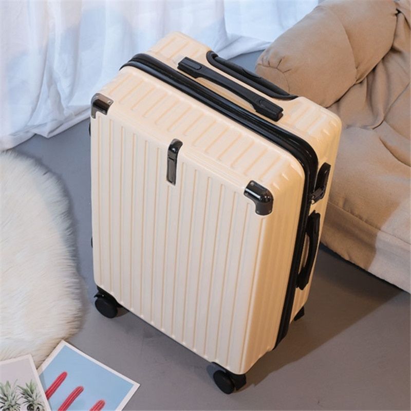 旅行バッグ 縦型ストライプ軽量ハードキャリーケース