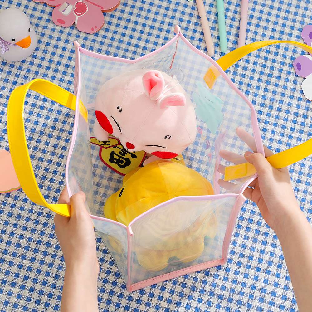 旅行バッグ クリアデザイン かわいい動物バッグ