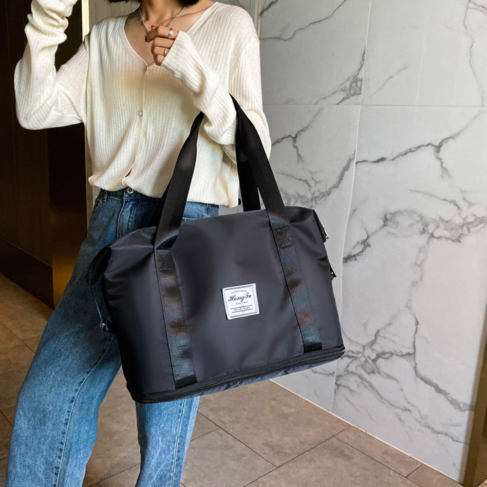 旅行バッグ 拡張機能付き大容量ボストンバッグ 旅行鞄