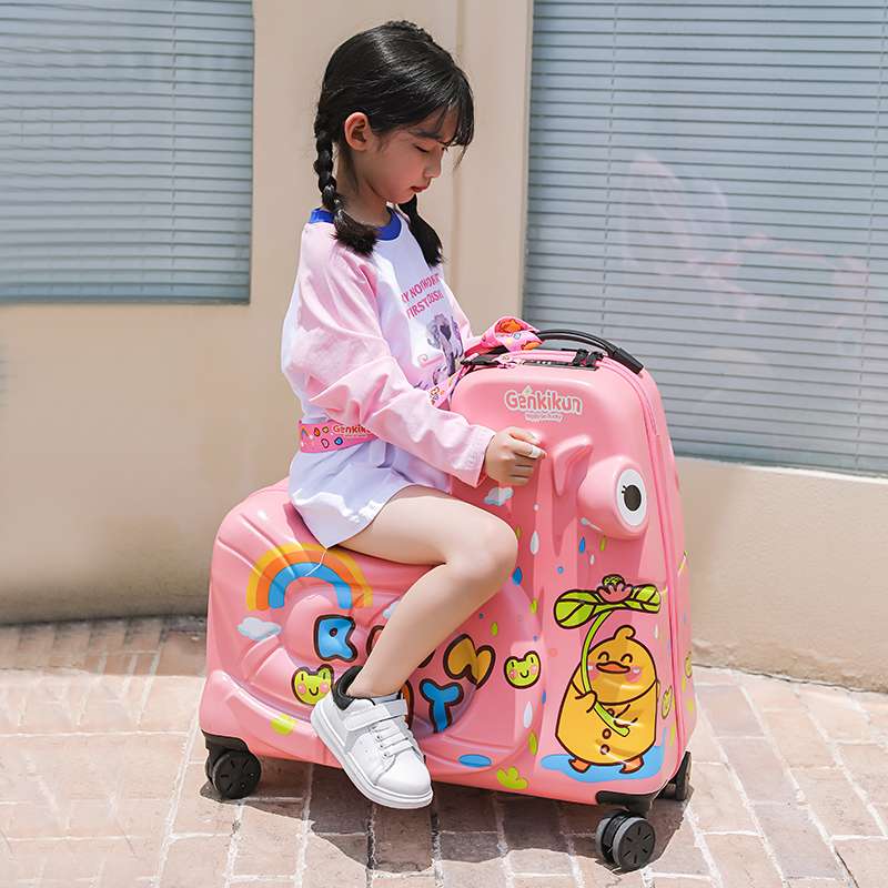 旅行バッグ お子様用キャラクター乗れるキャリーケース