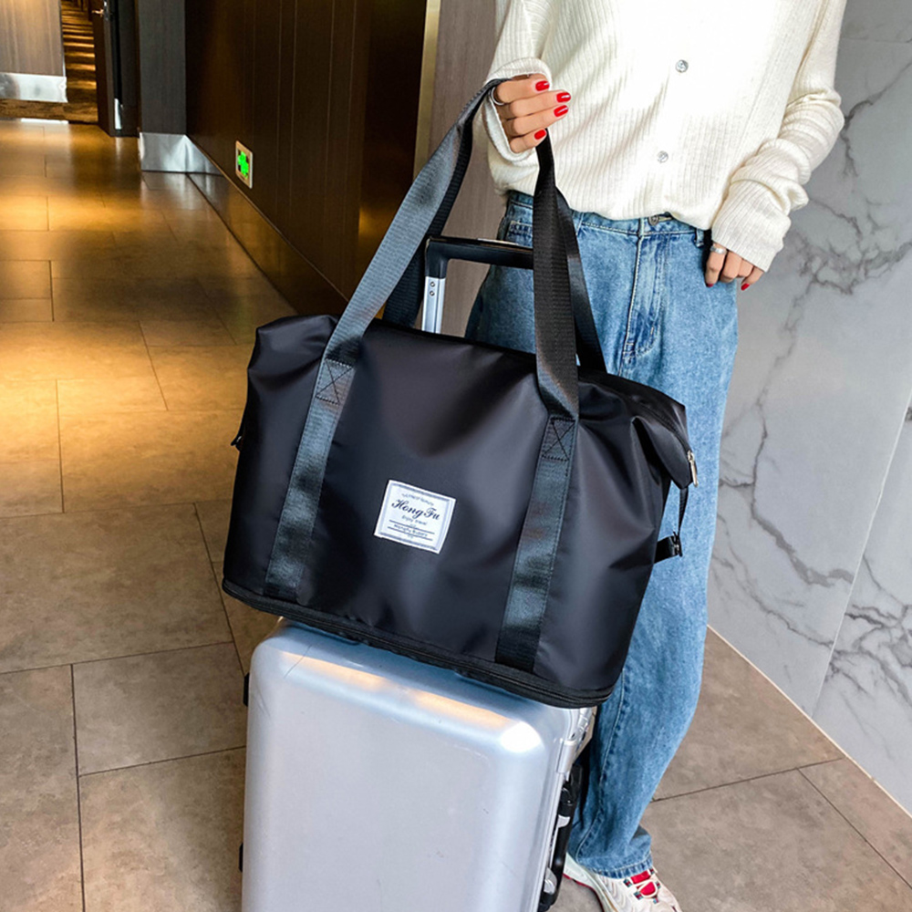 旅行バッグ 拡張機能付き大容量ボストンバッグ 旅行鞄