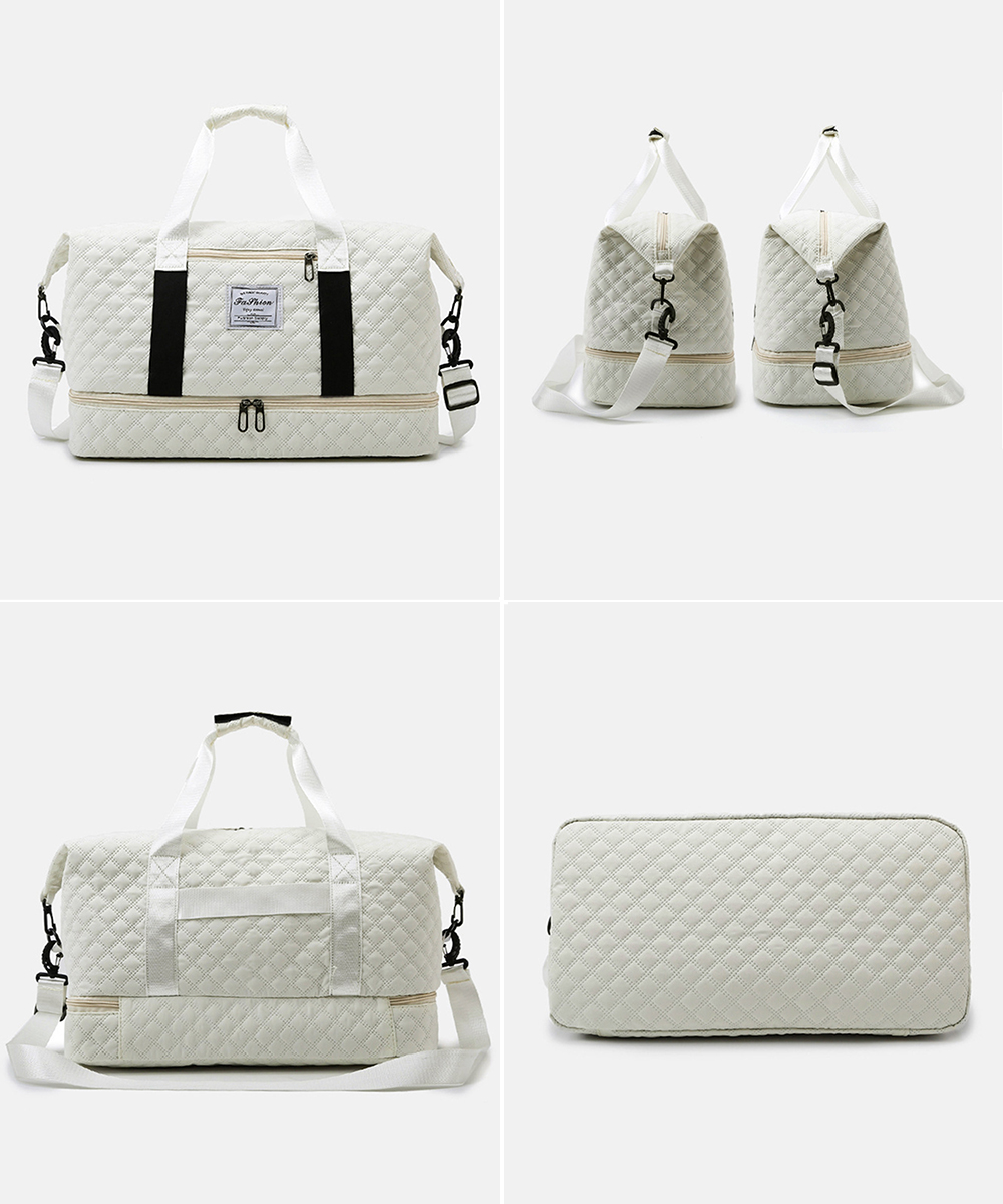 旅行バッグ 大容量キルティング加工ボストンバッグ旅行用