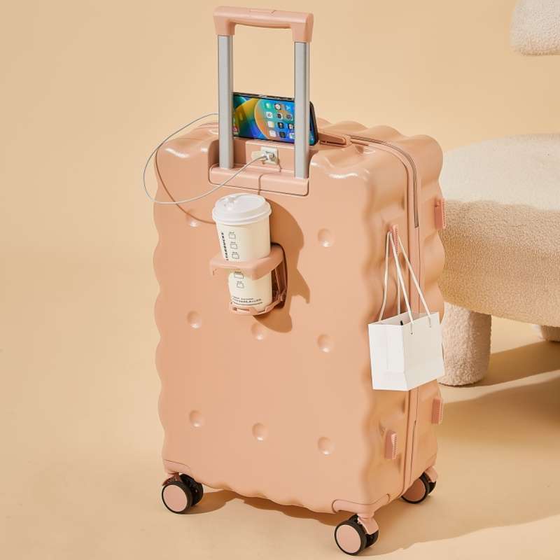 旅行バッグ  もちもちスポンジケーキ風キャリーケース かわいい