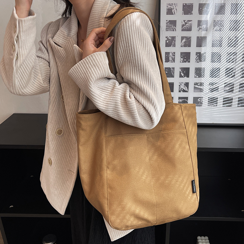 旅行バッグ シンプル上品トートバッグ