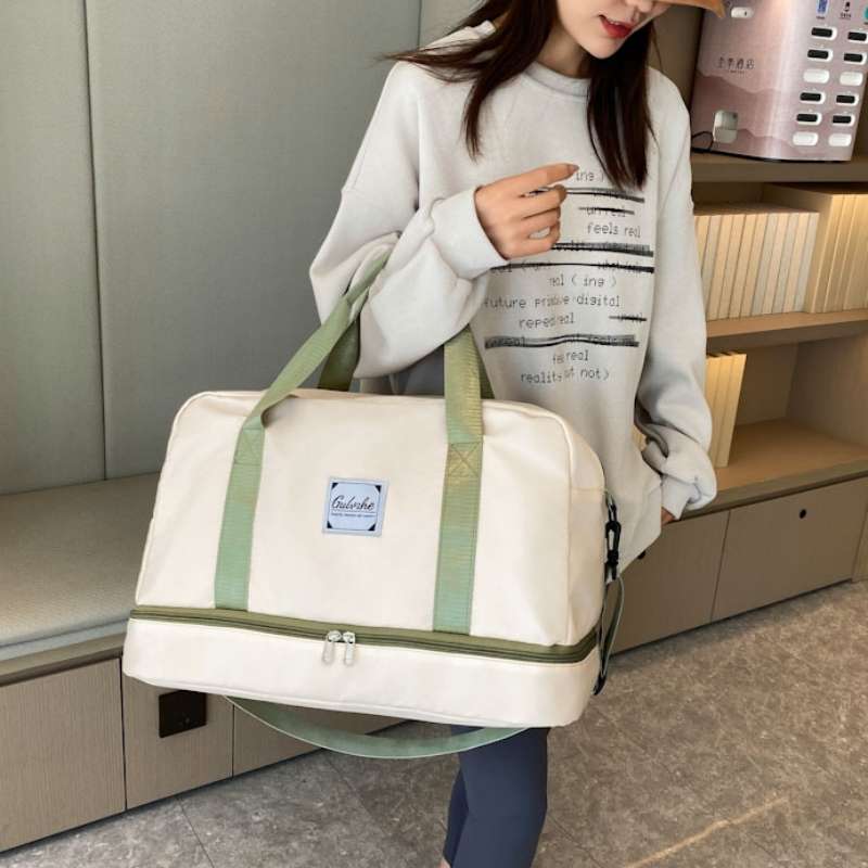 旅行バッグ ツートーンダブルデッキトートバッグ