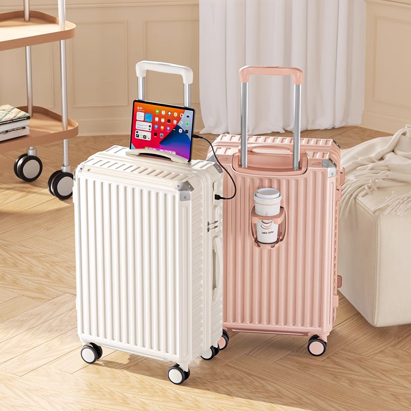 旅行バッグ スマート充電機能付き縦型キャリーケース