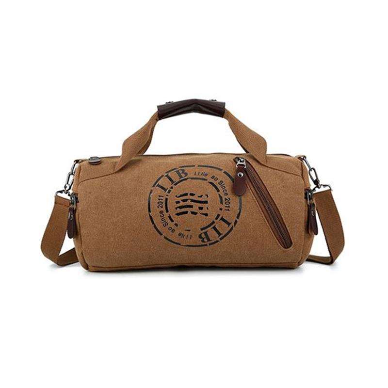 旅行バッグ レトロ調ビンテージダッフルバッグ