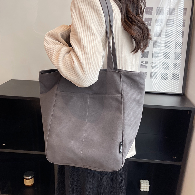 旅行バッグ シンプル上品トートバッグ