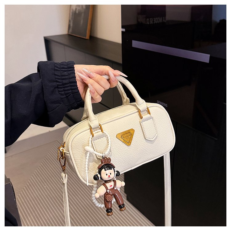 旅行バッグ 上品ミニボストン アクセサリー付き手提げ鞄
